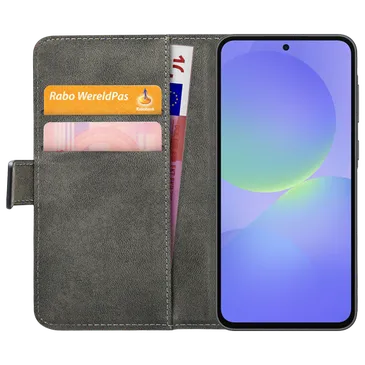 Mobilize Pu-Leder Book Hülle Schwarz Samsung Galaxy A36 5G/A56 5G