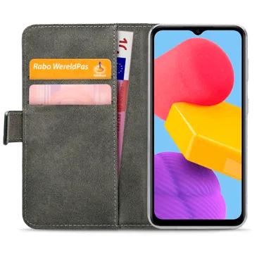 Mobilize Pu-Leder Book Hülle Schwarz Samsung Galaxy M13