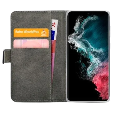 Mobilize PU-leder Book Case Schwarz Samsung Galaxy S22 Ultra