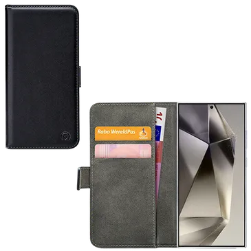Mobilize Pu-Leder Book Hülle Schwarz Samsung Galaxy S24 Ultra