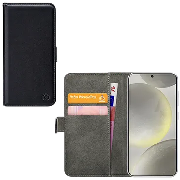 Mobilize Pu-Leder Book Hülle Schwarz Samsung Galaxy S24