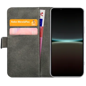 Mobilize Pu-Leder Book Hülle Schwarz Sony Xperia 5 IV