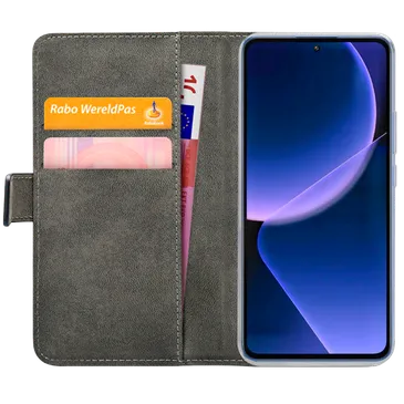Mobilize Pu-Leder Book Hülle Schwarz Xiaomi 14T
