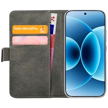 Mobilize PU-Leder Book Hülle Schwarz Xiaomi 17