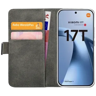 Mobilize PU-Leder Book Hülle Schwarz Xiaomi 17T