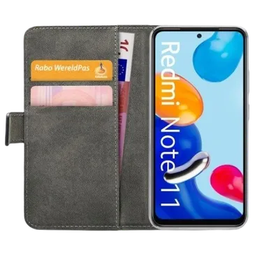 Mobilize Pu-Leder Book Hülle Schwarz Xiaomi Redmi 10