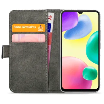Mobilize Pu-Leder Book Hülle Schwarz Xiaomi Redmi 10A