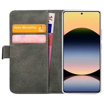 Mobilize PU-Leder Book Hülle Schwarz Xiaomi Redmi Note 14S