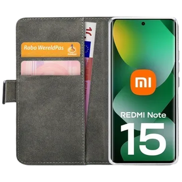 Mobilize PU-Leder Book Hülle Schwarz Xiaomi Redmi Note 15/15 5G
