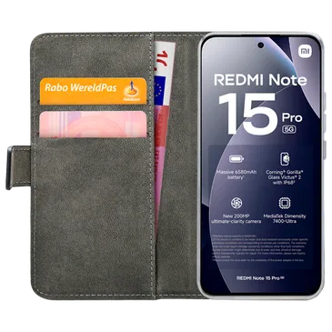 Mobilize PU-Leder Book Hülle Schwarz Xiaomi Redmi Note 15 Pro 5G