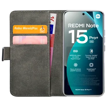 Mobilize PU-Leder Book Hülle Schwarz Xiaomi Redmi Note 15 Pro+ 5G