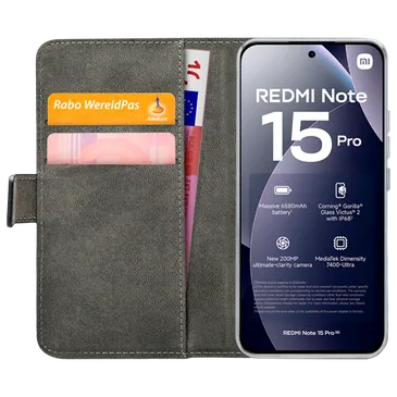 Mobilize PU-Leder Book Hülle Schwarz Xiaomi Redmi Note 15 Pro