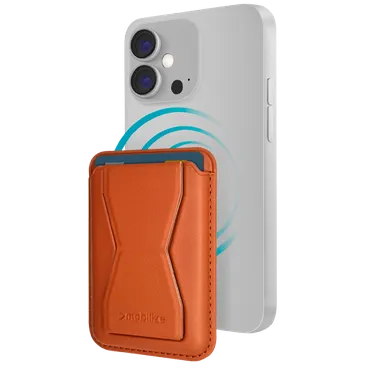 Mobilize Pu-Leder Karteninhaber Magnetisch Braun