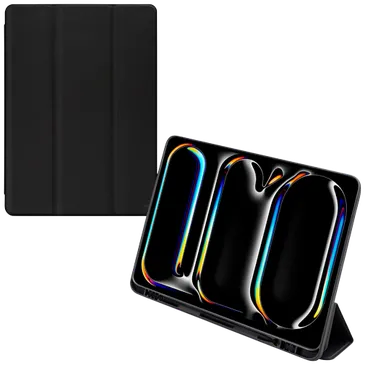 Mobilize PU-Leder Solid Folio Book Hülle Schwarz Apple iPad Pro 2024/2025 13