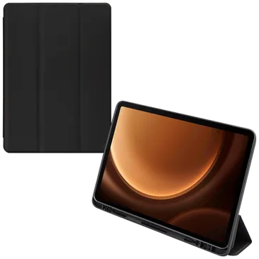 Mobilize PU-Leder Solid Folio Book Hülle Schwarz Samsung Galaxy Tab S9/S9 FE/S10 FE/S10 Lite