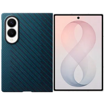 Samsung Carbon Back Cover Blau Magnetisch Samsung Galaxy Z Fold 8
