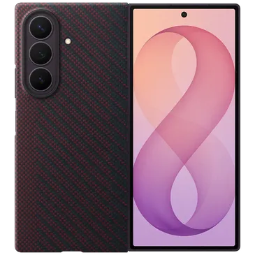 Samsung Carbon Back Cover Rot Magnetisch Samsung Galaxy Z Fold 8 Ultra