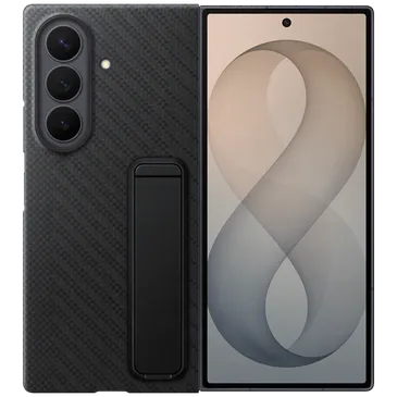 Samsung Carbon Standing Back Cover Schwarz Samsung Galaxy Z Fold 8 Ultra