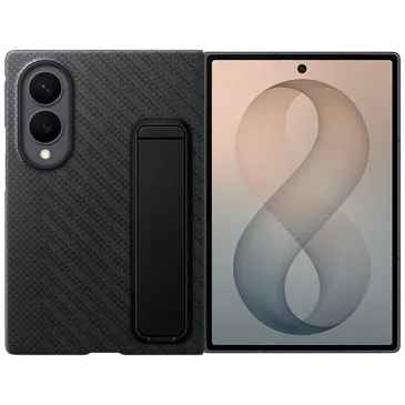 Samsung Carbon Standing Back Cover Schwarz Samsung Galaxy Z Fold 8