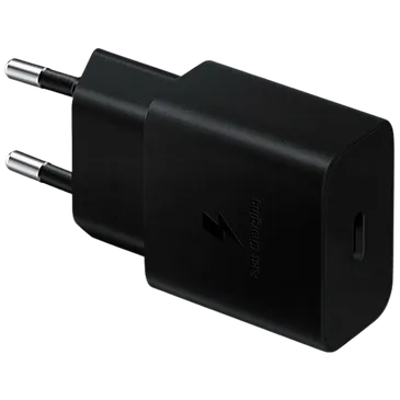 Samsung Ep-T510 USB-C Schnellladegerät 15W + USB-C Kabel 1M Schwarz