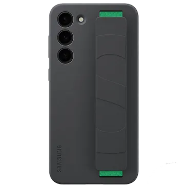 Samsung Silikon Back Cover mit Armband Schwarz Samsung Galaxy S23+