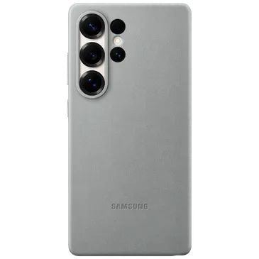 Samsung Kindsuit Pu-Leder Back Cover Grau Samsung Galaxy S25 Ultra