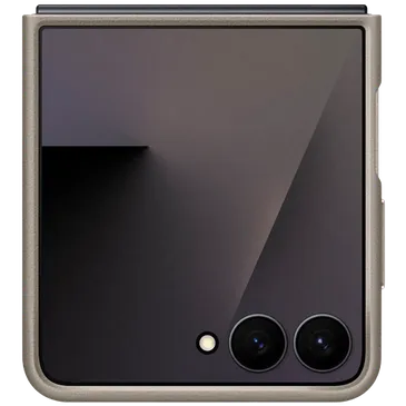 Samsung Kindsuit PU-Leder Back Cover Grau Samsung Galaxy Z Flip 7