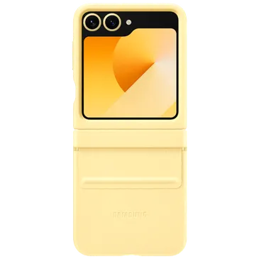 Samsung PU-Leder Back Cover Gelb Samsung Galaxy Z Flip 6/Flip 7 FE