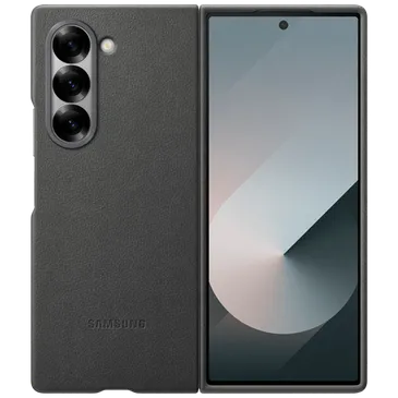 Samsung Pu-Leder Back Cover Grau Samsung Galaxy Z Fold 6