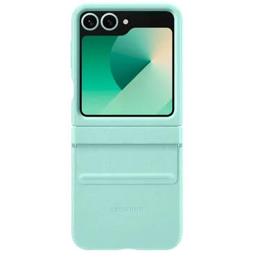 Samsung PU-Leder Back Cover Minze Samsung Galaxy Z Flip 6/Flip 7 FE