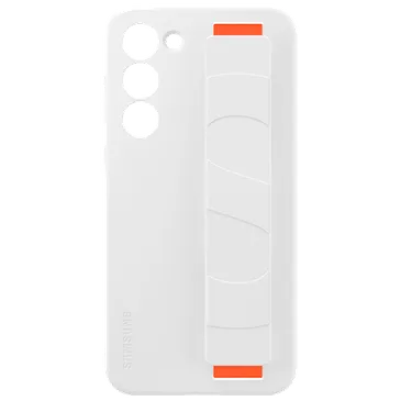 Samsung Silikon Back Cover mit Armband Weiß Samsung Galaxy S23+