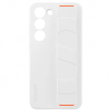 Samsung Silikon Back Cover mit Armband Weiß Samsung Galaxy S23