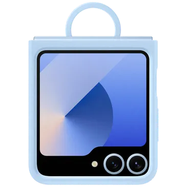 Samsung Silikon Back Cover mit Ring Blau Samsung Galaxy Z Flip 6/Flip 7 FE