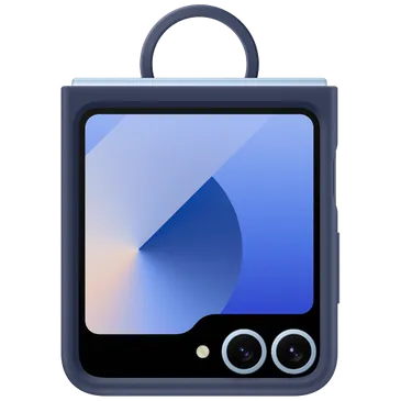 Samsung Silikon Back Cover mit Ring Dunkelblau Samsung Galaxy Z Flip 6/Flip 7 FE