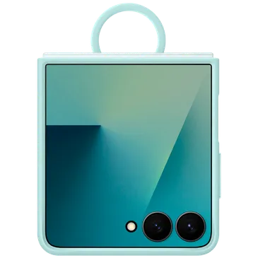 Samsung Silikon Back Cover mit Ring Minze Samsung Galaxy Z Flip 7