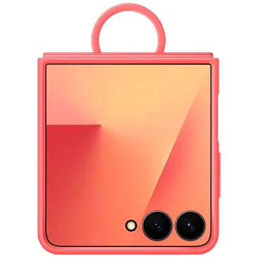 Samsung Silikon Back Cover mit Ring Rot Samsung Galaxy Z Flip 7