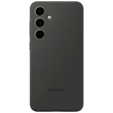 Samsung Silikon Back Cover Schwarz Samsung Galaxy S24 FE