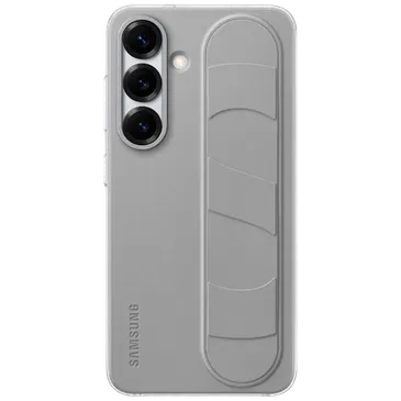 Samsung Standing Grip Silikon Back Cover Grau Samsung Galaxy S25