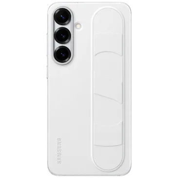 Samsung Standing Grip Silikon Back Cover Weiß Samsung Galaxy S25+