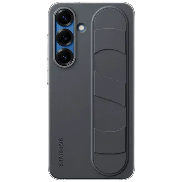 Samsung Standing Grip Silikon Back Cover Schwarz Samsung Galaxy S25