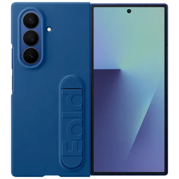 Samsung Standing Silikon Back Cover Blau Samsung Galaxy Z Fold 7