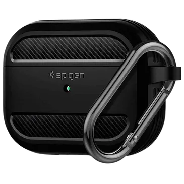 Spigen Rugged Armor Hülle Schwarz Airpods Pro