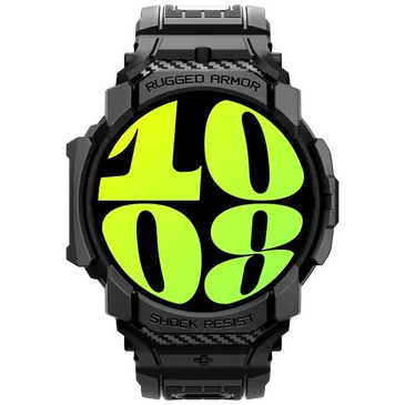 Spigen Rugged Armor Pro Hülle Schwarz Samsung Galaxy Watch 7 44mm