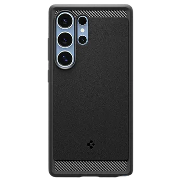 Spigen Rugged Armor TPU Back Cover Schwarz Samsung Galaxy S25 Ultra