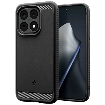 Spigen Rugged Armor TPU Back Cover Schwarz Xiaomi 15T