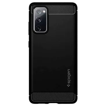 Spigen TPU Rugged Armor Book Cover Samsung Galaxy S20 FE Schwarz