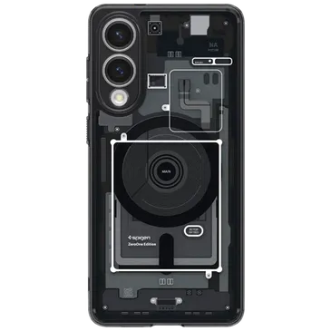 Spigen Ultra Hybrid MagFit Zero One TPU Back Cover Schwarz Samsung Galaxy S25 Edge