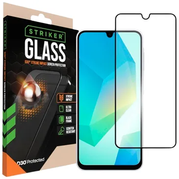 Striker D3O Gehärtetes Glass Edge To Edge Displayschutzfolie Samsung Galaxy A16 4G/5G/A26 5G