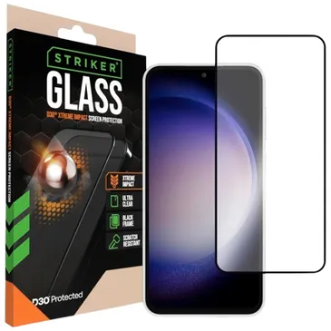 Striker D3O Gehärtetes Glass Edge To Edge Displayschutzfolie Samsung Galaxy A54 5G/S23 FE 5G