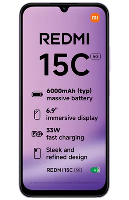 Xiaomi Redmi 15C 5G 128GB Lila